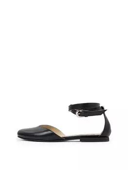 Босоножки Poisson черные кожаные