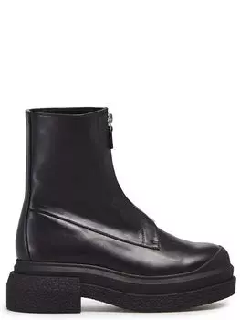 ботинки из гладкой кожи с широкой подошвой