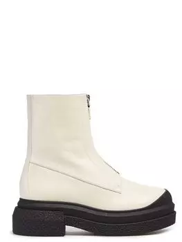 ботинки из гладкой кожи с широкой подошвой