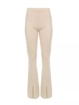 брюки клеш с невысокими разрезами