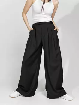 Брюки с высокой посадкой