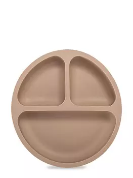 Детская тарелка с разделителем LUKNO, теплый песок