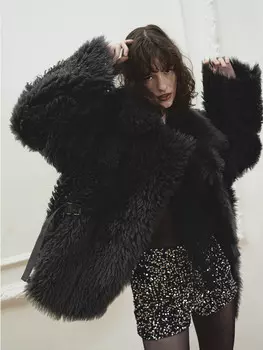 Двусторонняя шубка Grey