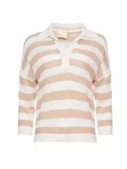 джемпер изо льна в полоску