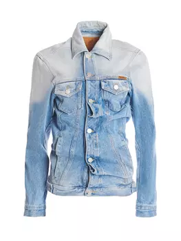 джинсовая куртка объемного силуэта