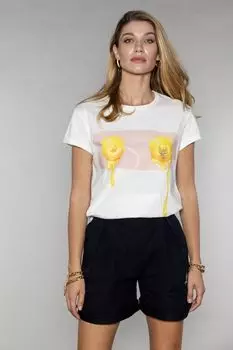 Футболка с принтом "ЛИМОНЫ" цвет белый