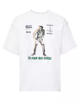 хлопковая футболка свободного силуэта