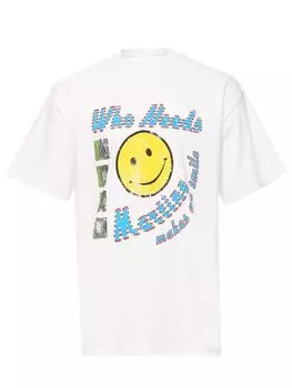 хлопковая футболка свободного силуэта