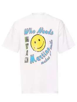 хлопковая футболка свободного силуэта