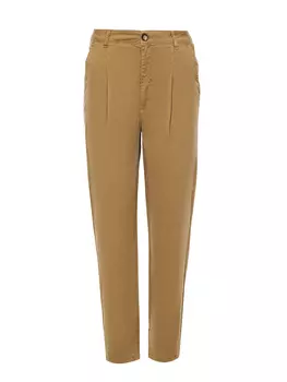 хлопковые брюки с высокой посадкой