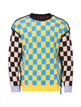 Хлопковый джемпер с кисточками на швах