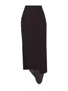 Юбка миди с разрезом