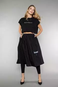 Юбка-миди Стрекоза Черный