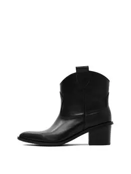 Казаки "TBB2" черные кожаные