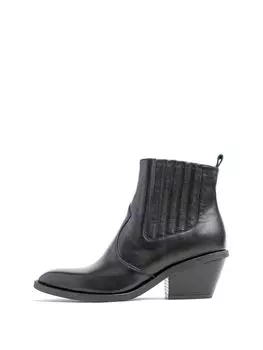 Казаки Terme черные кожаные