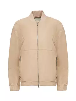 кожаная куртка свободного силуэта