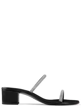 кожаные босоножки Croisette Crystal 50 на каблуке