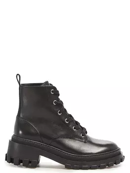 кожаные ботинки на шнуровке