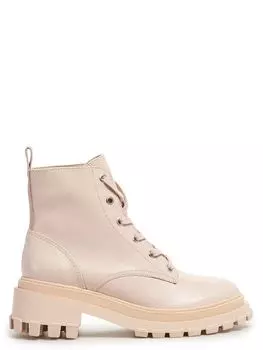 кожаные ботинки на шнуровке