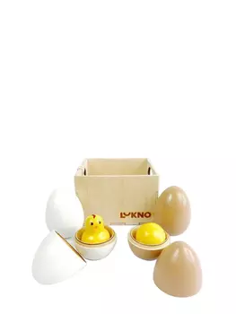 Набор игрушечных яиц в ящике lukno, серия iskusno