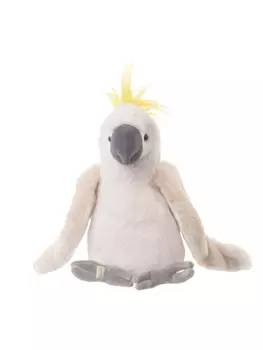 Плюшевая игрушка Bukowski "Попугай Mango", кремовый, 30 см