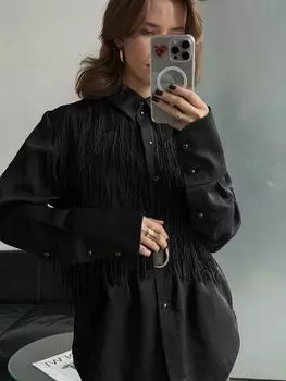 Рубашка с бахромой