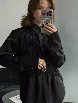 Рубашка с бахромой