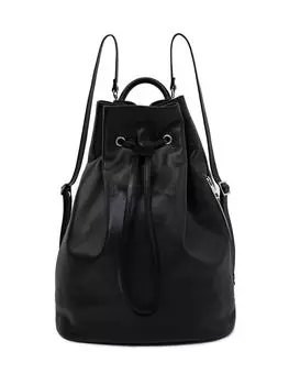 Рюкзак DROP черный кожаный