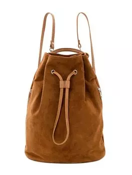 Рюкзак DROP табачный замшевый