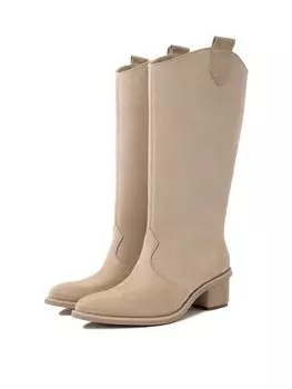 Сапоги "CULTMIDI" бежевые замшевые