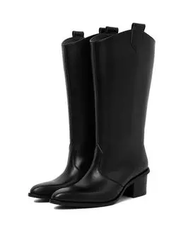 Сапоги “CULTMIDI” черные кожаные