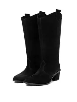 Сапоги "CULTMIDI" черные замшевые