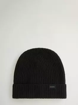 Шапка Woolrich Knitted Ribbed Beanie