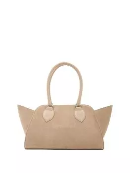 Сумка Attic бежевая замшевая