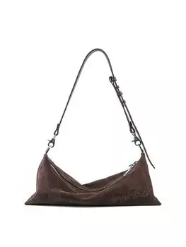 Сумка Kitten коричневая замшевая