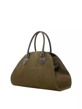 Сумка Mot хаки замшевая