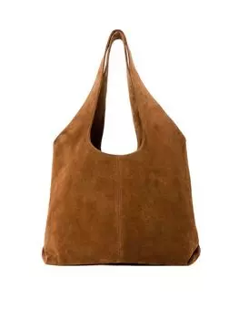 Сумка-пакет SMALL JOICE табачная замша