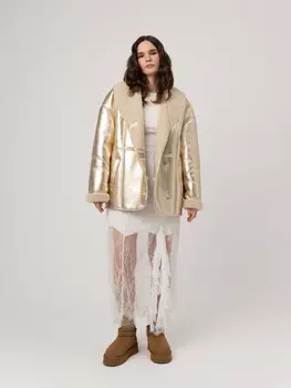 Золотая дубленка