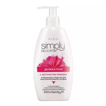 Деликатное очищающее средство для женской интимной гигиены с экстрактом ромашки, 300 мл