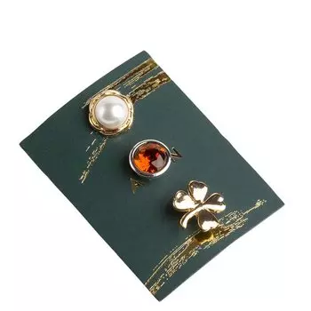 Набор брошей "Ива" (3 шт.)