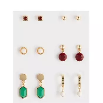 Набор сережек "Ева" (6 пар)