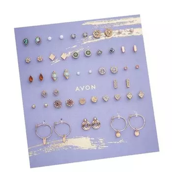 Набор сережек "Роса" (25 пар)