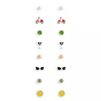 Набор сережек "Софиа" (8 пар)