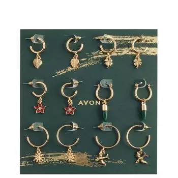 Набор сережек "Табита" (6 пар)