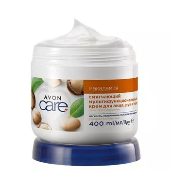 Смягчающий мультифункциональный крем для лица, рук и тела с маслом макадамии, 400 мл