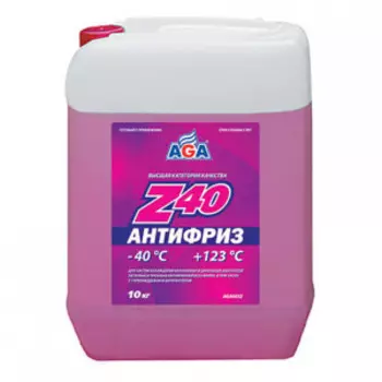 Антифриз, готовый к применению ‎(9.46 л/10 кг) AGA Z40 AGA003Z