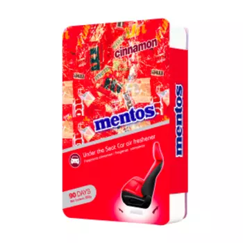 Ароматизатор воздуха "MENTOS" (CINNAMON) под сиденье, гелевый MNT804