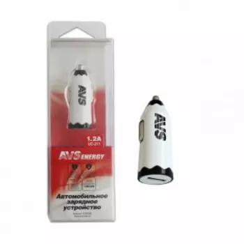 Автомобильное зарядное устройство USB (1 порт) AVS UC-311 (1,2А) / A78019S