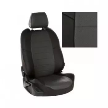 Чехлы на сиденья Audi Q5 с 2008г. G BK/D.GY / au-k5-k5-chets-e