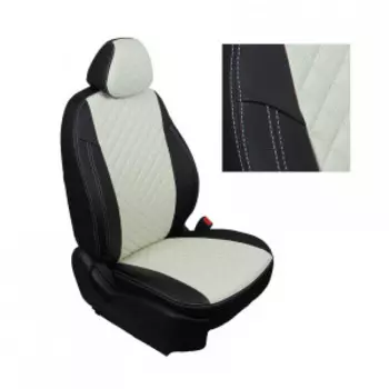 Чехлы на сиденья KIA Sportage 3 c 10г. G BK/WH R / ki-sg-s10-chb-r